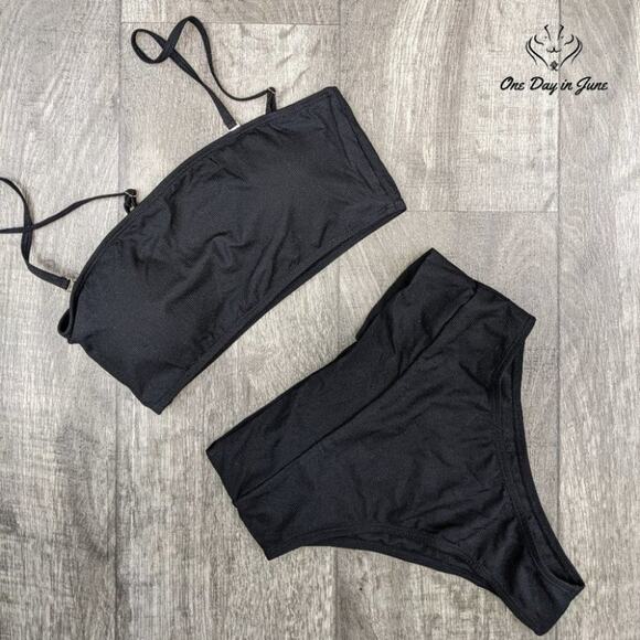 Pink Queen Removable Strap Bikini Swimsuit Size S - Picture 3 of 4